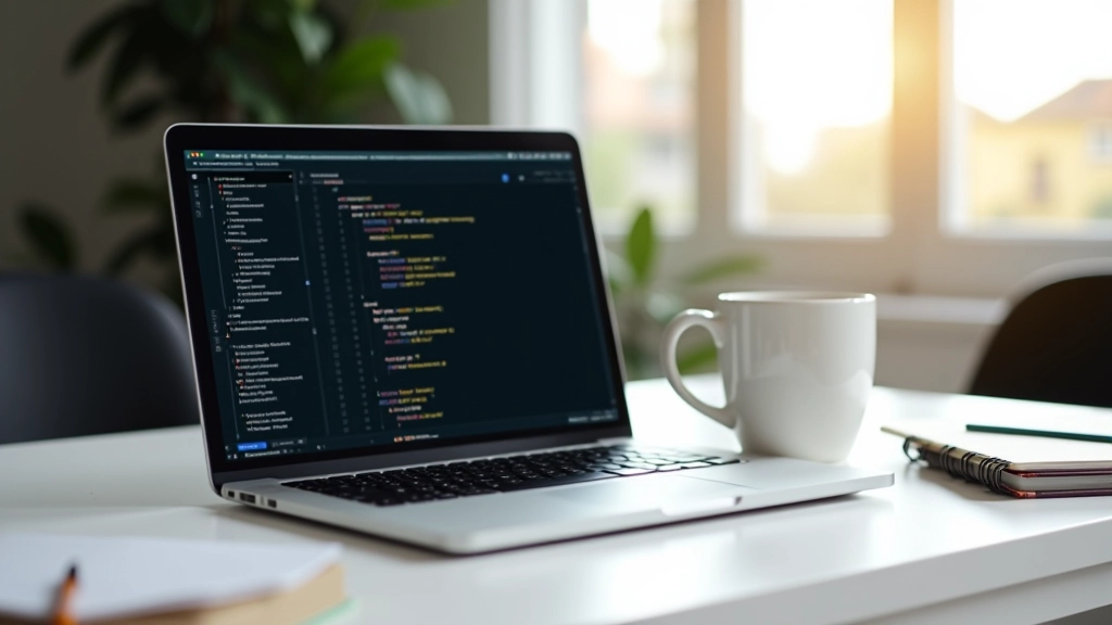 Espaço de trabalho de desenvolvimento web moderno